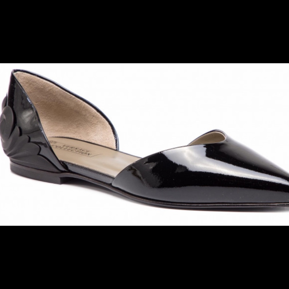 Versace Black Patent Leather Ballet